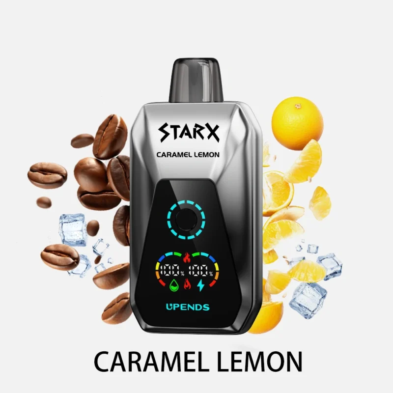 UPENDS STARX – 20000 Trekjes, Caramel Lemon Wegwerp Vape