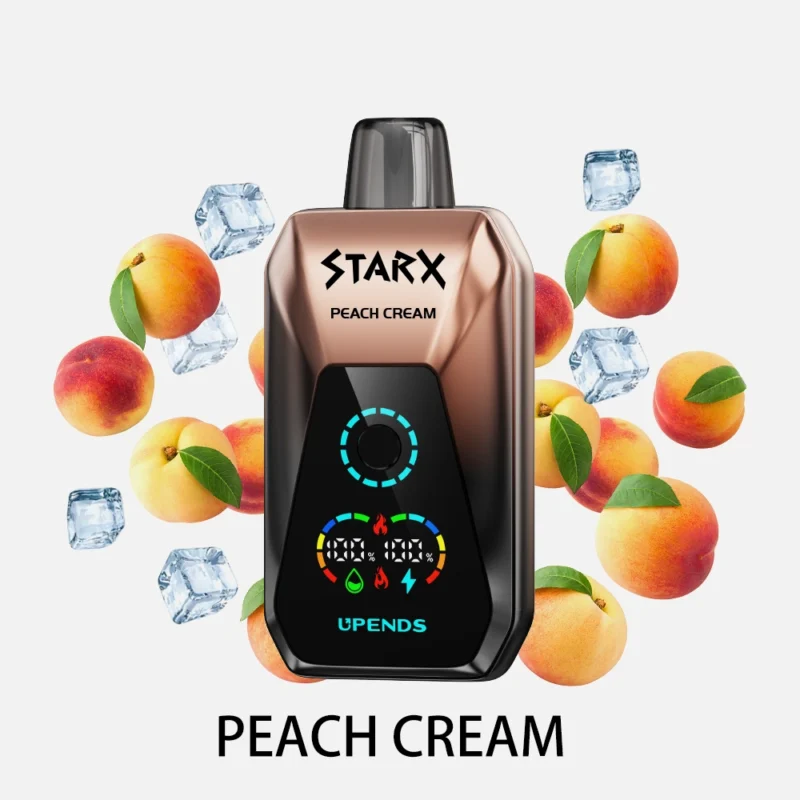 UPENDS STARX – 20000 Trekjes, Peach Cream Wegwerp Vape