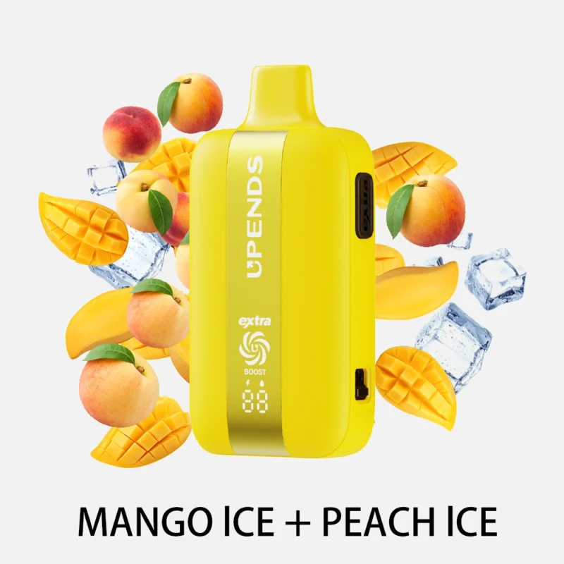 UPENDS UP7 – 35000 Trekjes, dubbele smaak (Extra-knop), Mango Ice+Peach Ice