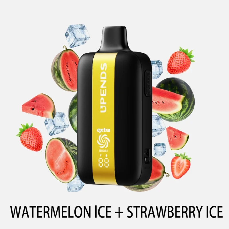 UPENDS UP7 – 35000 Trekjes wegwerp e-sigaretten, dubbele smaak (Extra-knop), Watermelon Ice+Strawberry Ice