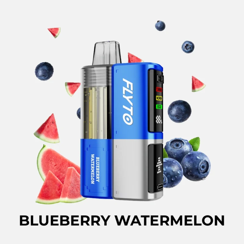 FLYTO 30K – 30.000 Puffs Disposable Vape, Blueberry Watermelon