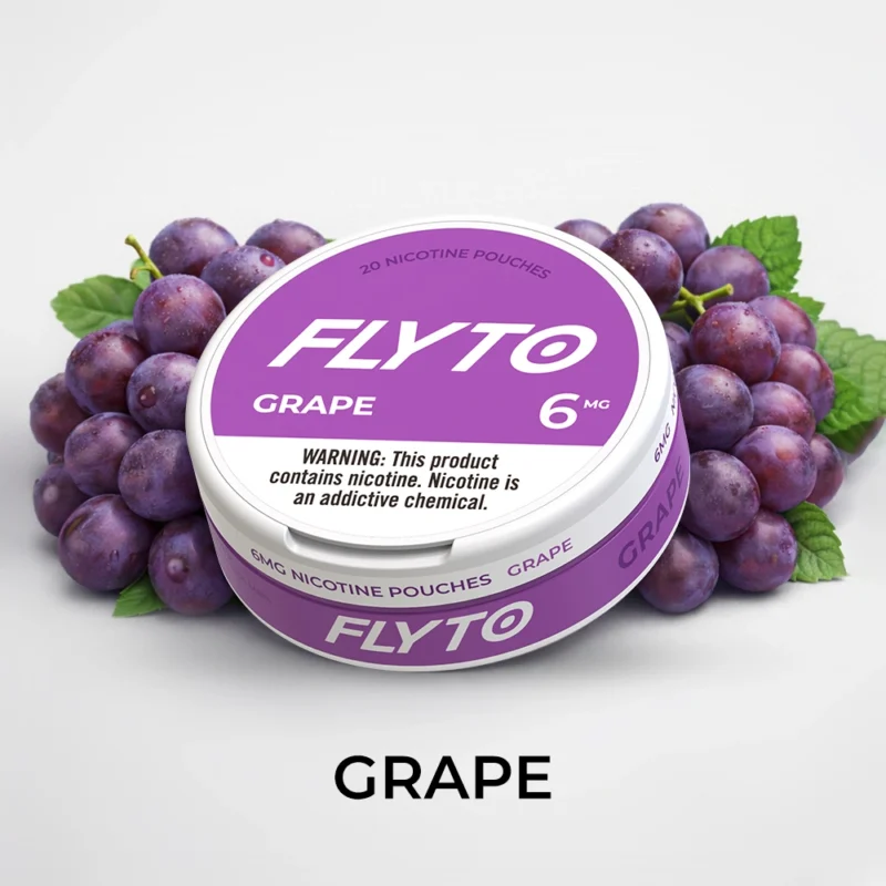 FLYTO Nicotinezakjes – 6mg, Grape